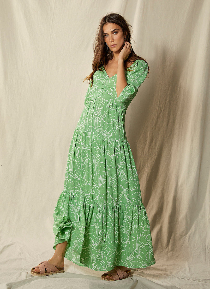Lucy Print Boho Maxi Dress – Mint Velvet
